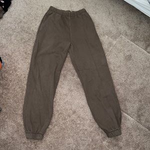 Brown, Brandy Melville sweat pants. One size fits all